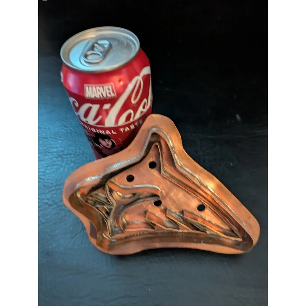 Poppys Bird Head Eagle Jay Copper Cookie Cutter 6.5 Inch Handle